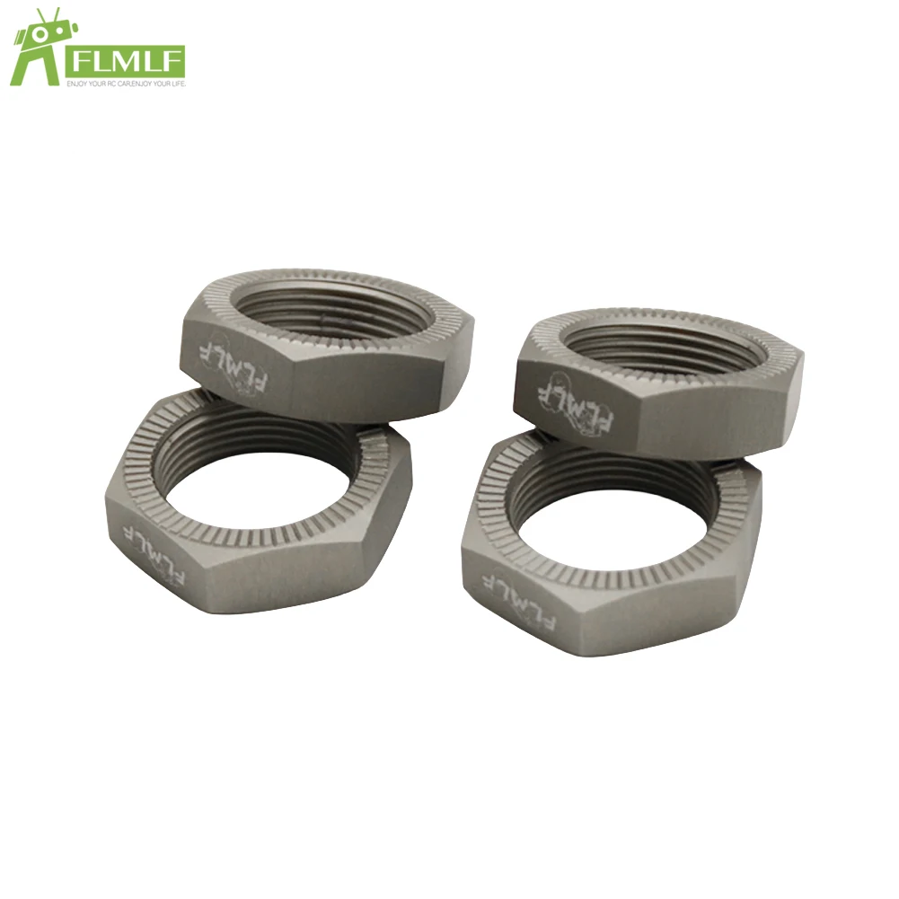 Alloy CNC Upgrade 24mm Rear Front Wheel Nut Set Fit for 1/5 HPI ROFUN BAHA King Motor ROVAN BAJA 5B 5T 5SC Rc Car Toy Game Parts