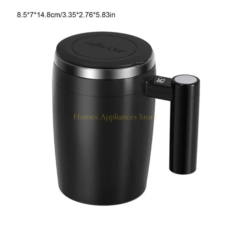 D0AB 스테인레스 스틸 워터 컵 정확한 온도 판독 값이있는 자동 혼합 머그