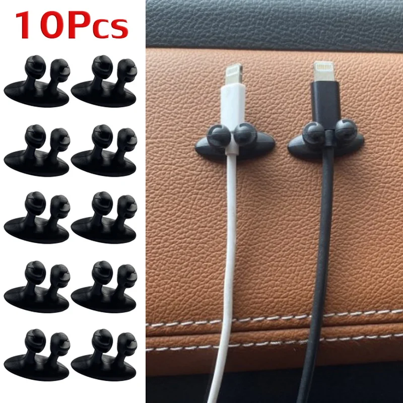 Desktop Kabelmanagement Organisator Telefoon Oplader Kabels Sluiting Houder Voor Auto Dashboard Kabel Manager Data Lijn Winder