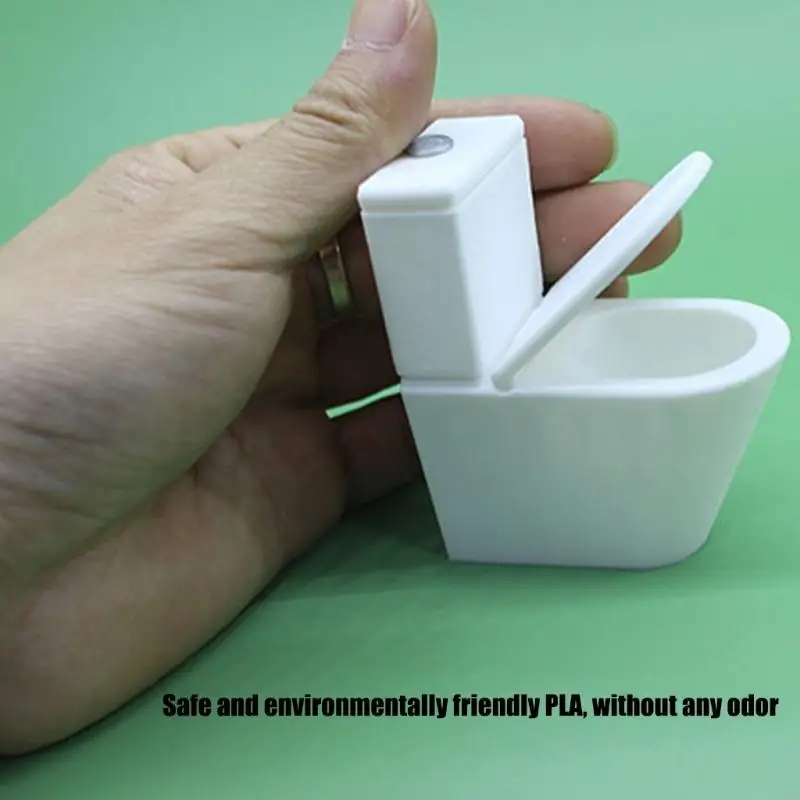 97BC – ensemble figurines d'égouttoir siège toilette, maison poupée réaliste, décors scène salle bains 1/12