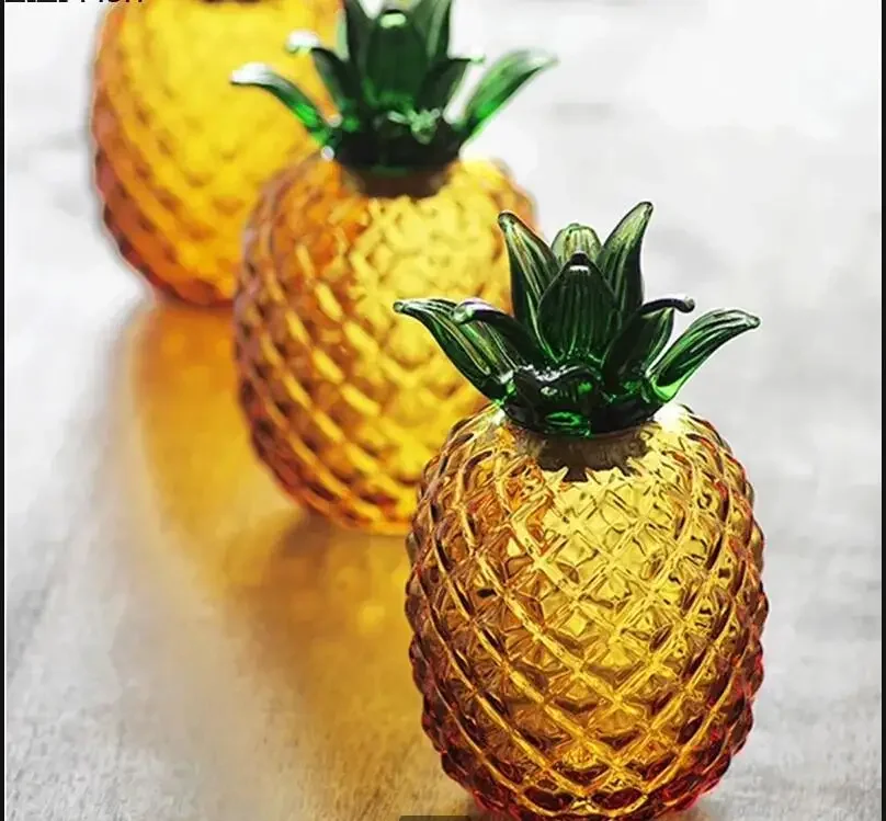 

Creative Pineapple Jar Glass Storage Jar Nordic Style Home Decoration Snack Candy Jar Jewelry Box Kitchen Storage Container