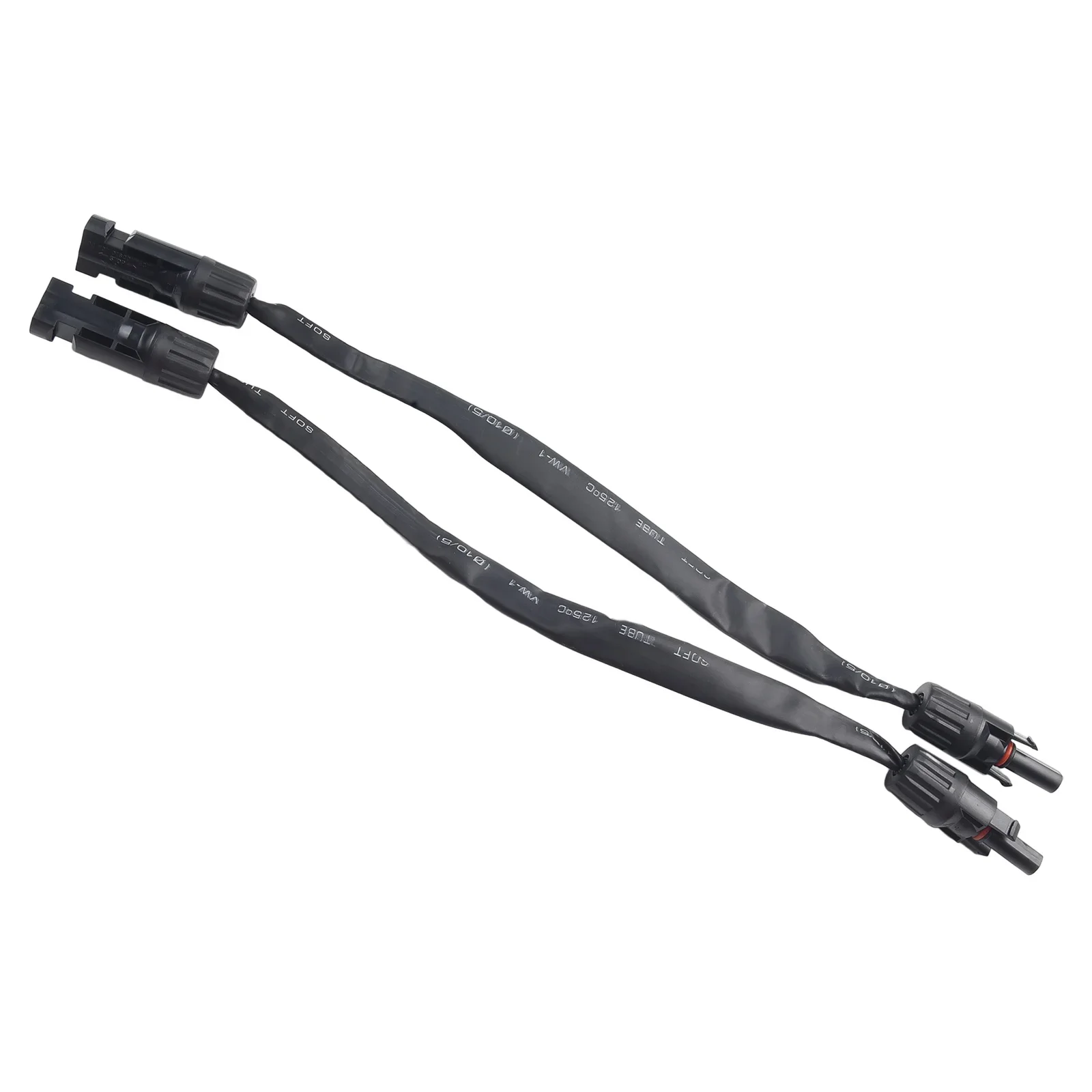 2PCS Solar Cable Feedthrough 4/6mm² 35cm Cable Copper Flat Connection Cable Solar Balcony Door Window Connection Line Parts