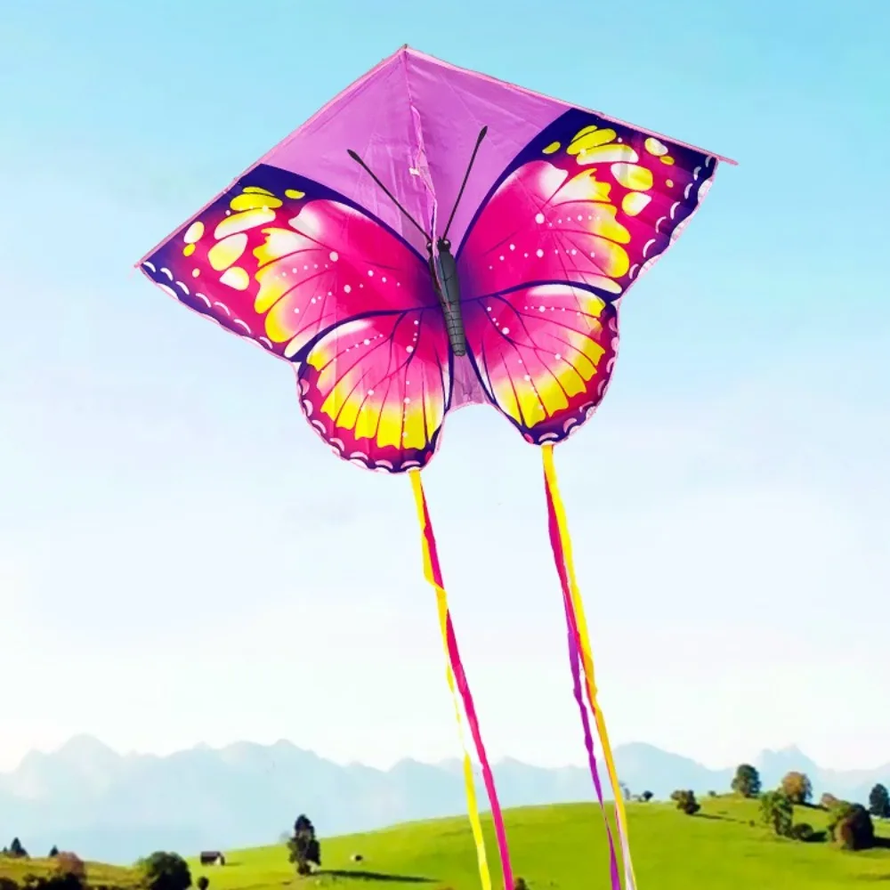 Easy To Fly Beautiful Butterfly Kite with 100 Meter Kite String Good Flying Children's Kite Colorful Peacock Kite Kid & Adult
