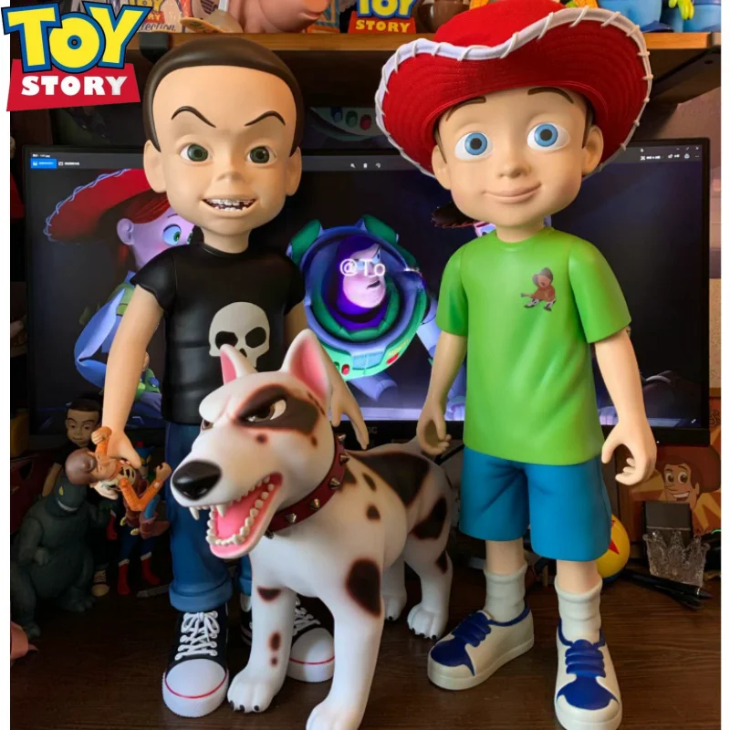 

30cm Disney Herocross Cute Toy Story Andy & Buster Sid & Scud Woody Buzz Anime Action Figure Model Toy Collectible Doll Gift