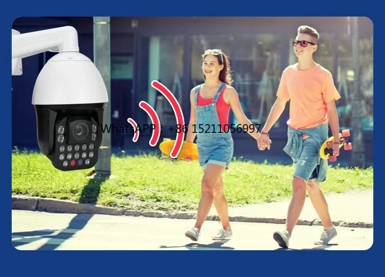 Surveillance CCTV AI Tracking Camera Camera Zoom Auto Focus Outdoor Speed Dome Camera