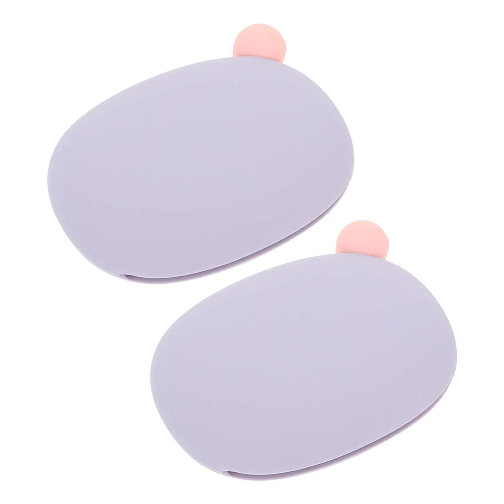 2 Pcs Hand Warmer Comfortable Silicone Electric Mini Winter Supplies Silica Gel Pocket Self-heating