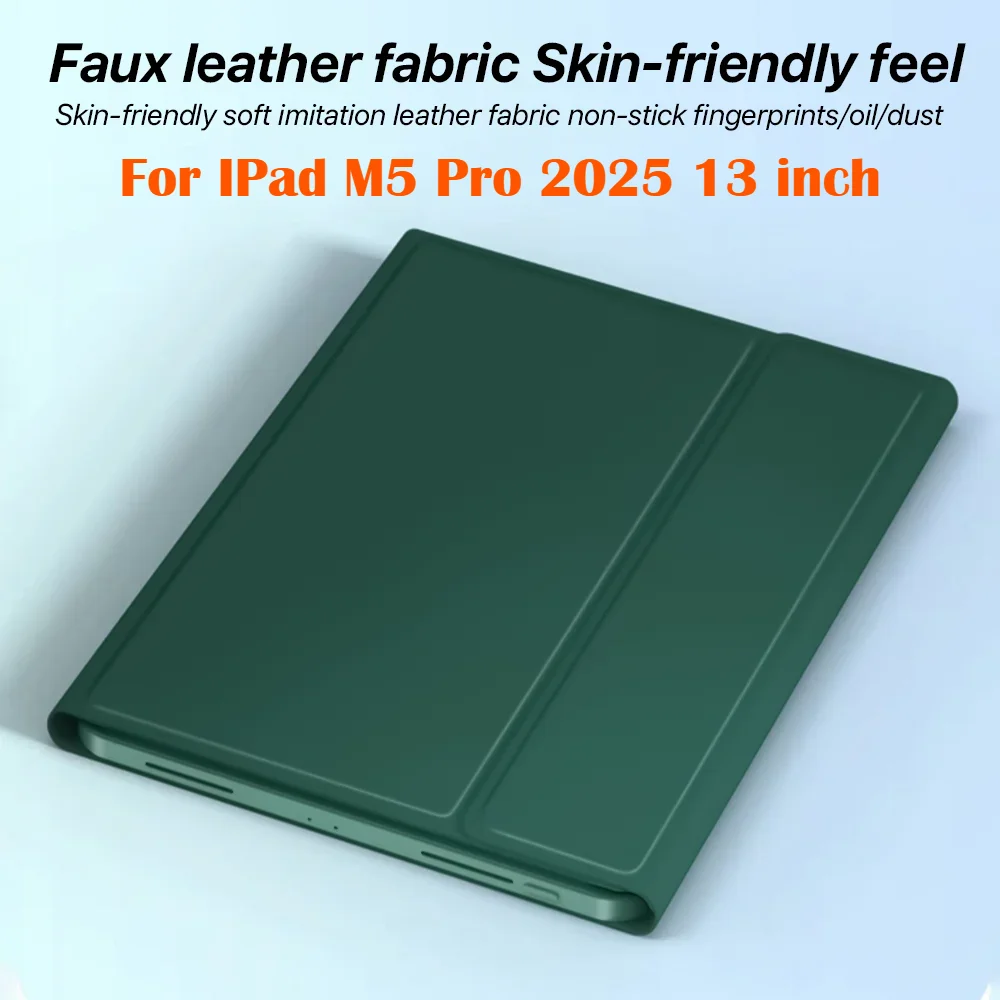 

2025 PU Leather Smart Case for IPad Pro M5 M4 11 13 12.9 Air M3 M2 A16 11th 10th Mini7 6 8.3 Shockproof Cover with Pencil Holder