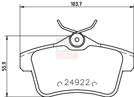 

Код магазина: LP2180 для задней тормозной колодки 10 PT.3008 ------