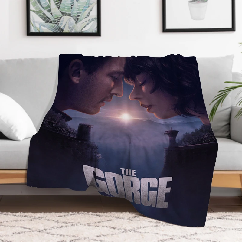 The Gorge Movie Throw Blanket Sofas Blankets for Decorative Sofa Soft Plaid With Print Throwing Downy Plead Cover Catnap Knee