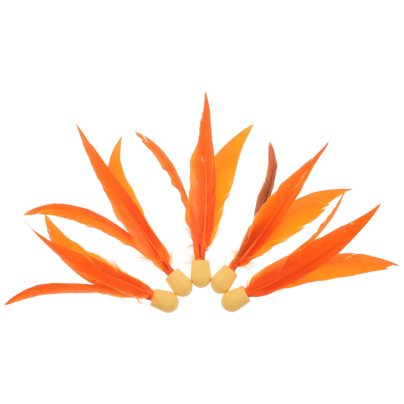 5 قطعة كرات الريشة عالية الارتداد مرونة للأطفال داخلي في الهواء الطلق اللعب استبدال بيردي ممارسة الرياضة خفيفة الوزن #4