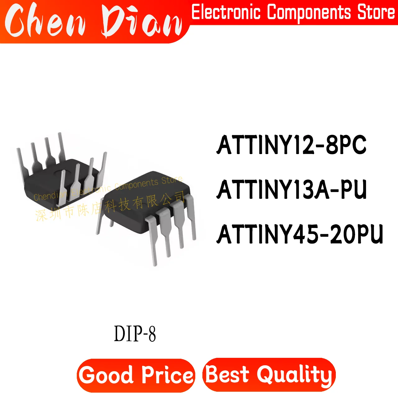 ATTINY12-8PC ATTINY13A-PU, ATTINY45-20PU, DIP-8, Original, nuevo