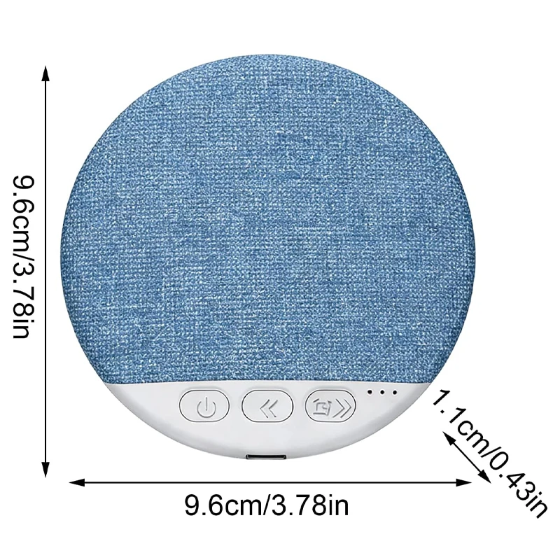 Under Pillow Mini Speaker 5.4 Hifi Stereo Sound Machine White Noise With 30/60/90 Min Timer For Bedroom Sleep image 6