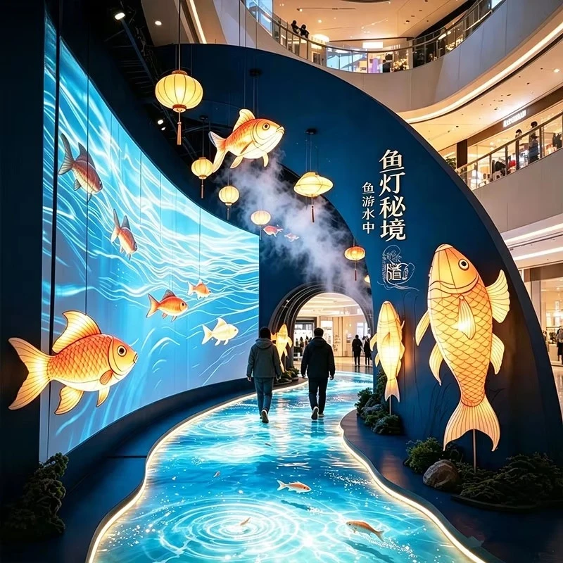 Interactive Floor Projection System 3D Hologram IR All-in-one Floor Projector Game for Kids Play Holographic Advertising Stand
