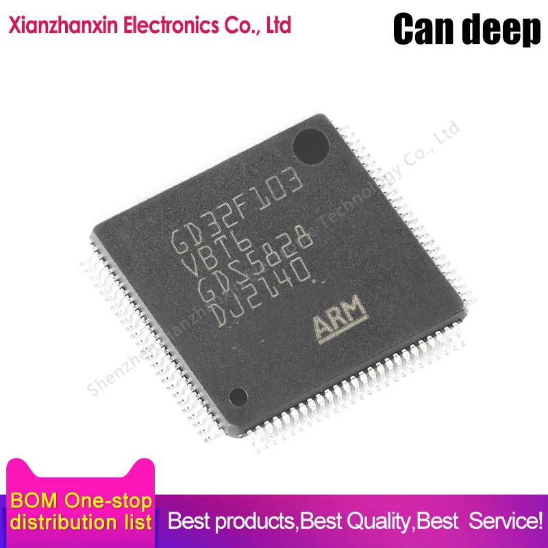 

1~5pcs/lot GD32F103VBT6 GD32F103 103VBT6 LQFP-100 Single-chip micro controller IC chip