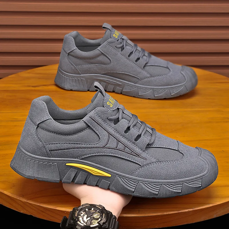 

Мужская легкая дышащая повседневная обувь, противоскользящая и износостойкая рабочая обувь, модная уличная обувь для охраны труда