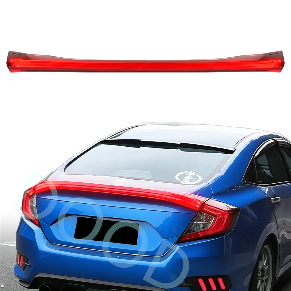 

Rear tailgate Trunk Spoiler Brake Lights fit for 2016-2021 Honda Civic Sedan Rear Spoiler Brake Light accessories