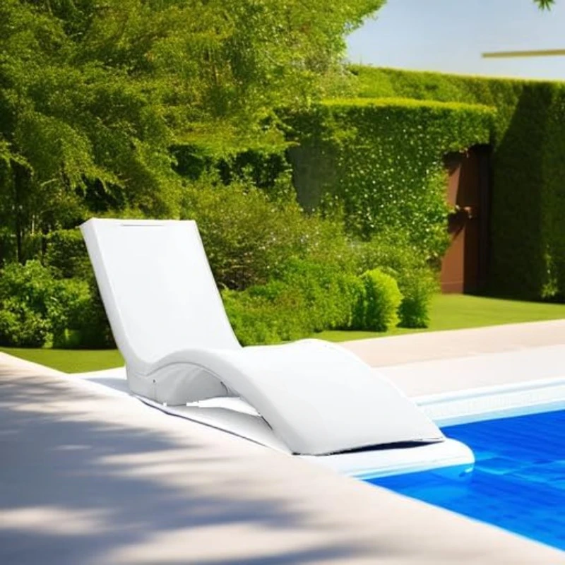 Pool Lounger, Fade-Resistant, Waterproof Patio Furniture, Pool Lounge Chair for Sun Shelf, Use in Pools