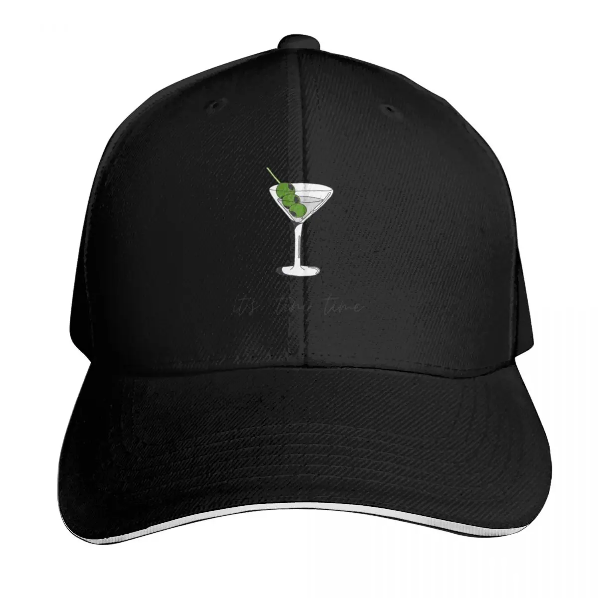 

(Mar) tini time Baseball Cap Hat Luxury Brand Anime Unique hats Luxury Brand Male Women's
