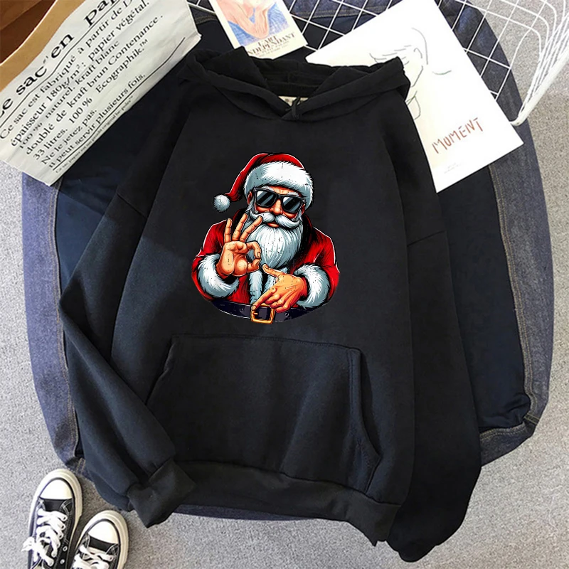 Christmas Santa 67 Six Seven Print Casual Hoodies Autunm Winter Women's Hooded Clothes Graphic Sweatshirts 90s Y2k Streetwear