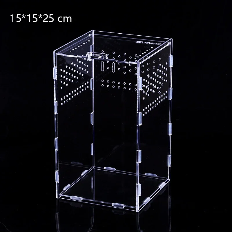 Gadzie akrylowe przezroczyste siedlisko Terrarium inkubator gady klatka Nano-nadrzewna obudowa ptasznika brodaty smok