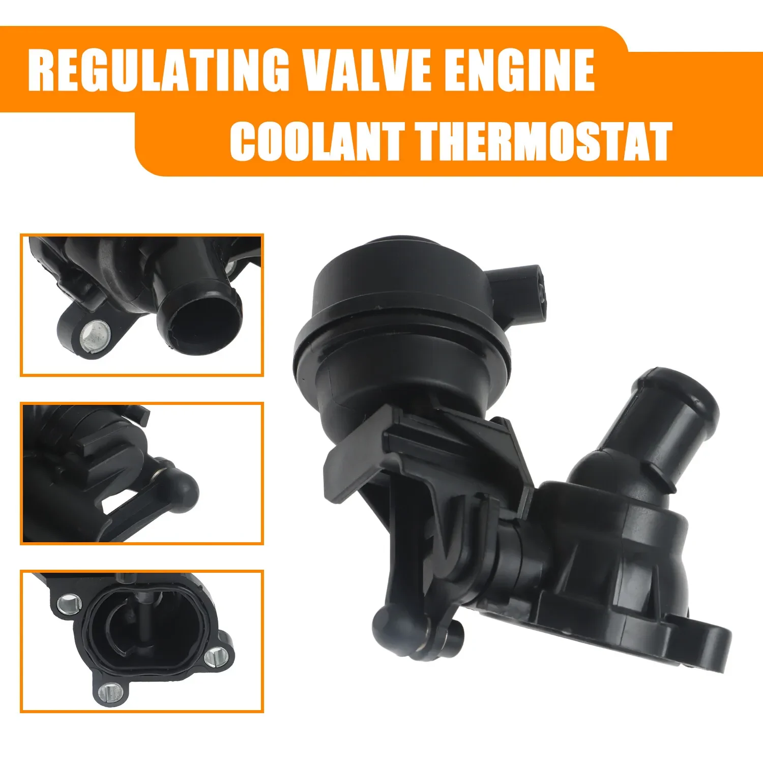 High quality 059121737AM Coolant Regulating Valve For 2006-2018 Audi Q5 Volkswagen VW Touareg 3.0T V6 059121737J FREE SHIPPING!!