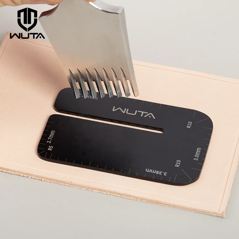 WUTA Leder Punch Aid Ziehen Bord Diamant Meißel Stechen Eisen Hilfe Mate Hilfs Werkzeug DIY Leder Handwerk Presse Hacken Werkzeuge