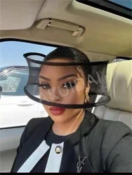 New Black Fascinator Wedding Pillbox Hat Women Elegant Fascinator Hats Hair Clip Church Ladies Party Headpiece Fashion Headwear