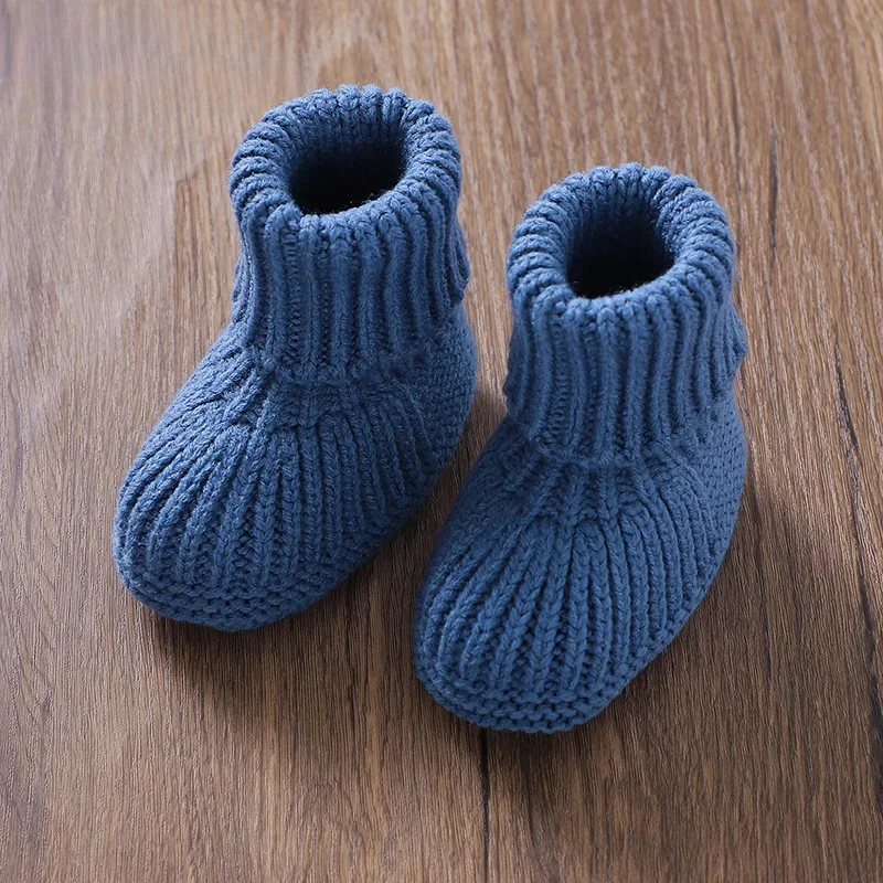 Winter Casual Outwear Newborn Boys Sweaters Tops+Pants+Hats+Shoes Outfits 4pcs Autumn Infant Kids Knitwear Baby Clothes Set Knit