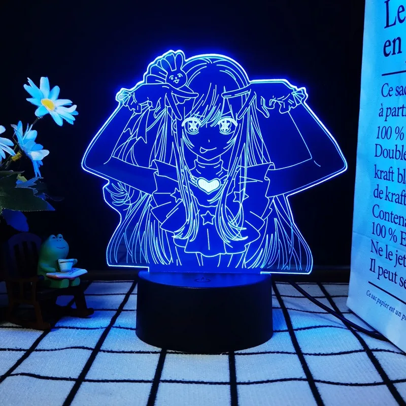 OSHI NO KO Anime Hoshino Ai Led Night Light Creative Desk Lamp Desktop Ornaments Collection Birthday Gifts