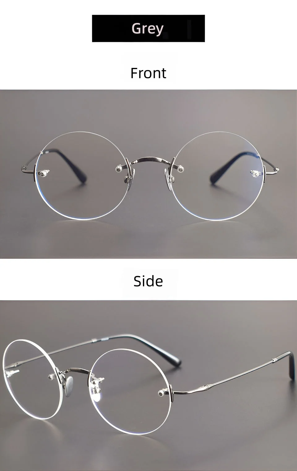 Luxury Fashion Business Titanium Alloy Frameless Design Men and Women Indoor and Outdoor Computer Reading Myopia Glasses Frame