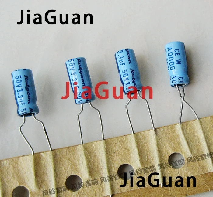 50PCS Rubycon TWSS (CEW) 3.3uF/50V 5X11MM electrolytic capacitor 50V3.3UF old sky blue 3.3UF 50V hot sale