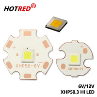 LED 12V 6V 18W 20W Original XXHP50.3 Generation Hl Cold White Chip 2191Lumens 5000K SMD 5050 Bulb On DTPCopper MCPCB Flashlight
