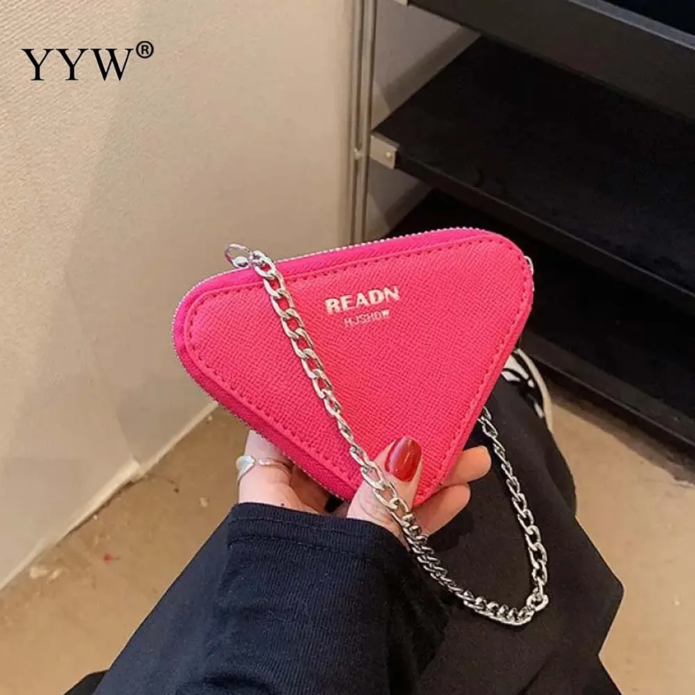 Trendy Mini Shoulder Bag for Women Designer Triangle Purses and Handbags Female Small Chain Crossbody Bag Party Clutch Bag New