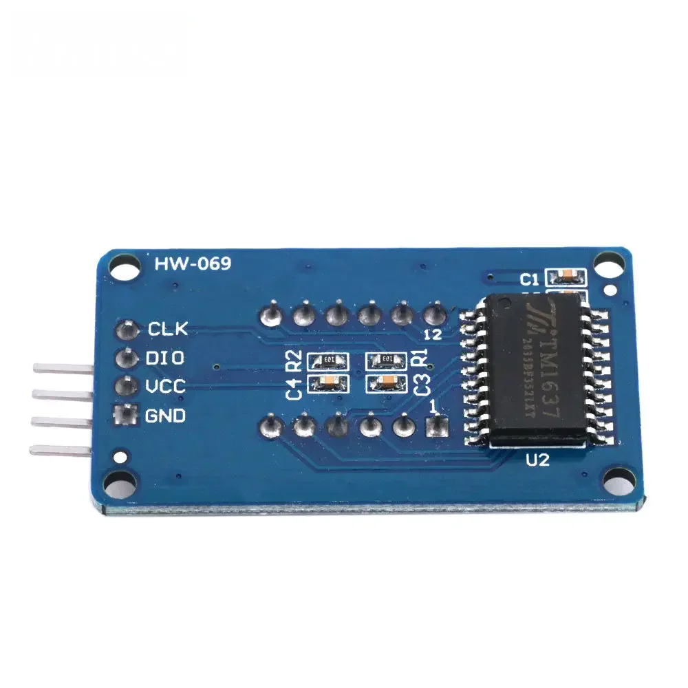 TM1637 Módulo de exibição LED vermelho de 7 segmentos e 4 dígitos de 0,36 polegadas com placa de driver serial de 4 fios para relógio Arduino e projetos digitais