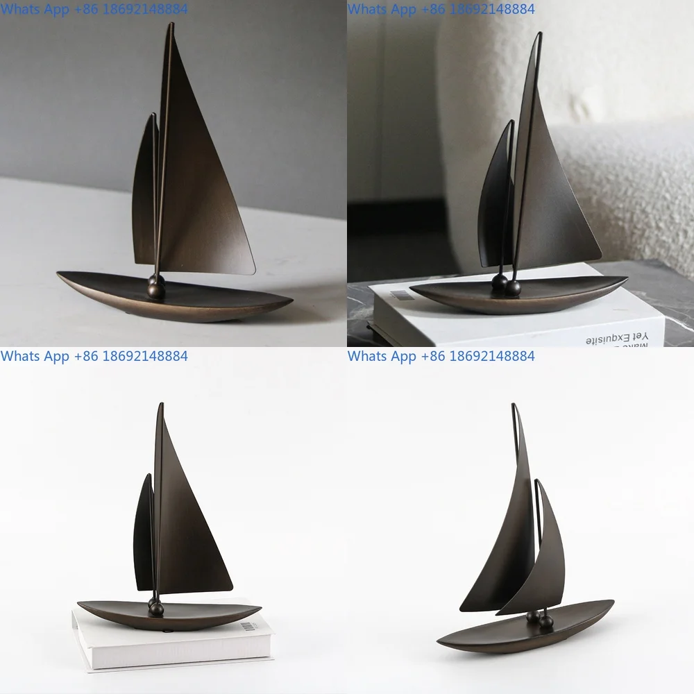 

Sailboat Model Craft Decoration for Hotel Lobby and Office Desk Artistic Home Decor