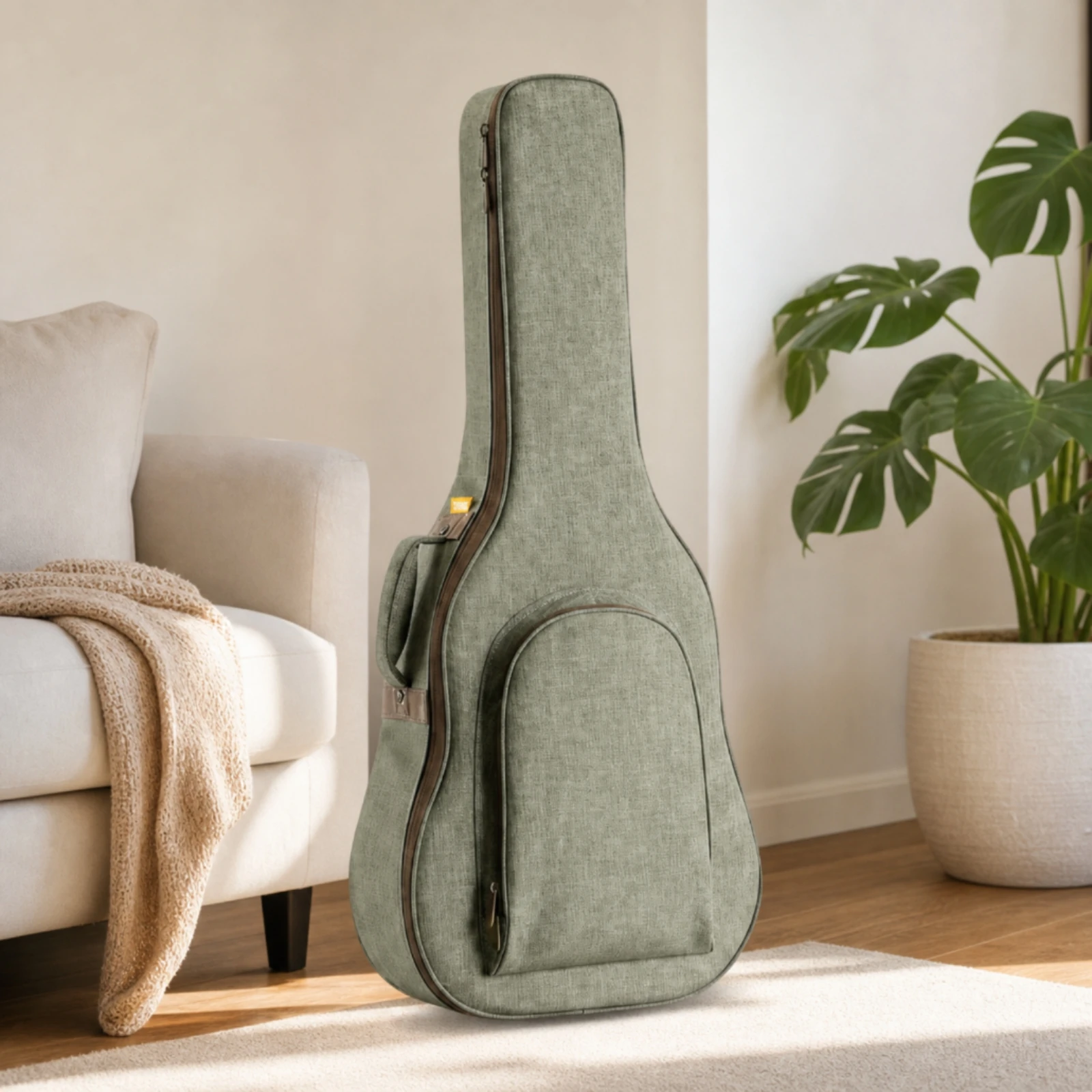 Acoustic Guitar Gig Bag Lightweight Acoustic Guitar Bag Sturdy Scratch-Resistant for Guitarists, Travel, Rehearsals view 6