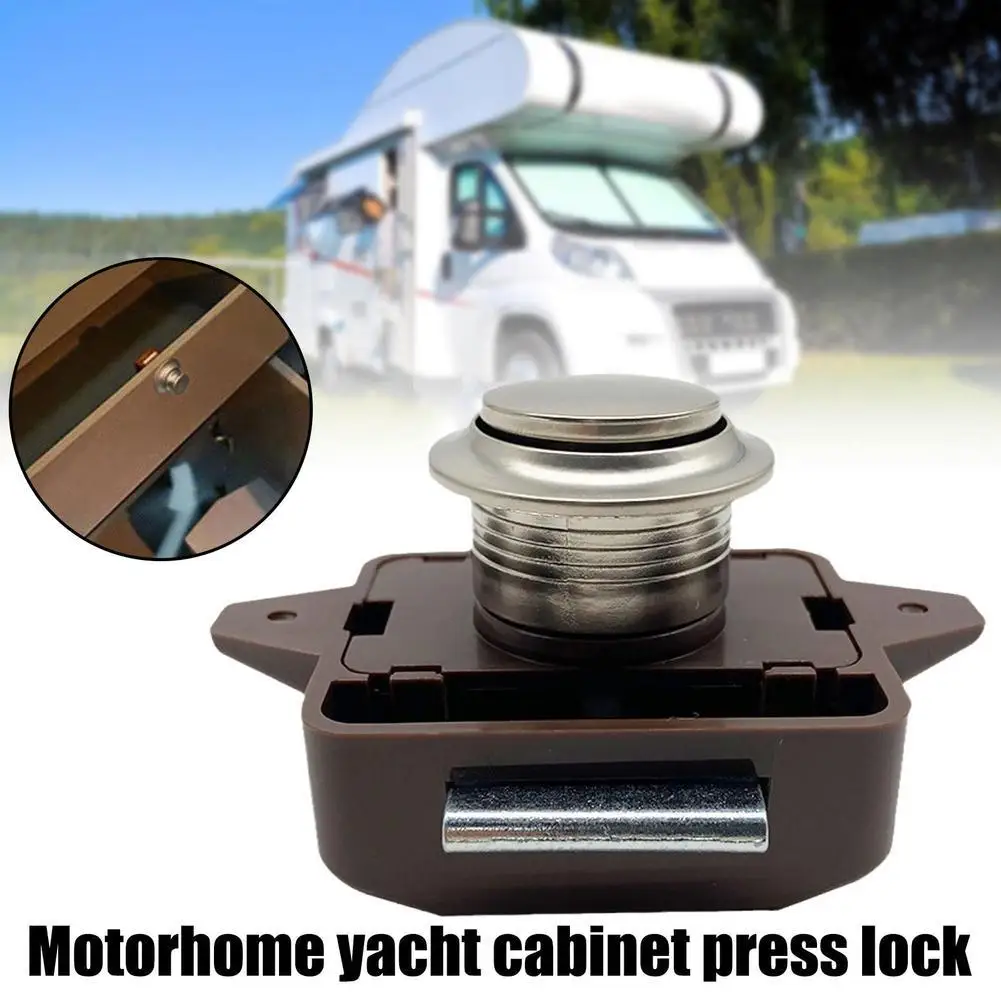 Rv Boat Drawer Button Locks For Furniture Hardware Car Push Lock Diameter 26mm G4k0