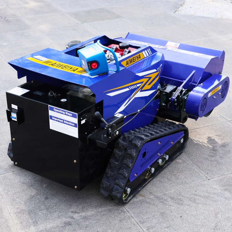 تخصيص صغير الزاحف التحكم عن بعد جزازة مزرعة العشب شفرة التلقائي قص العشب روبوت بسيط جزازة العشب التجارية السعر #4