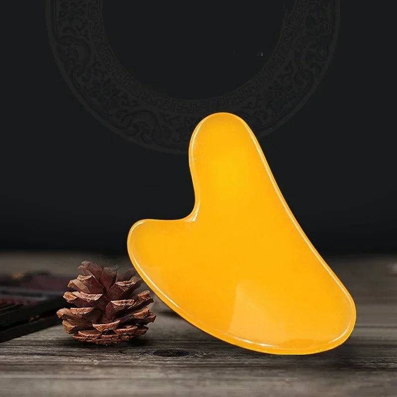 1szt Guasha Beautiful Massage Beeswax Scraping Massage Scraper Face Massager Akupunktura Gua Sha Eye Face Board SPA Massage Tool