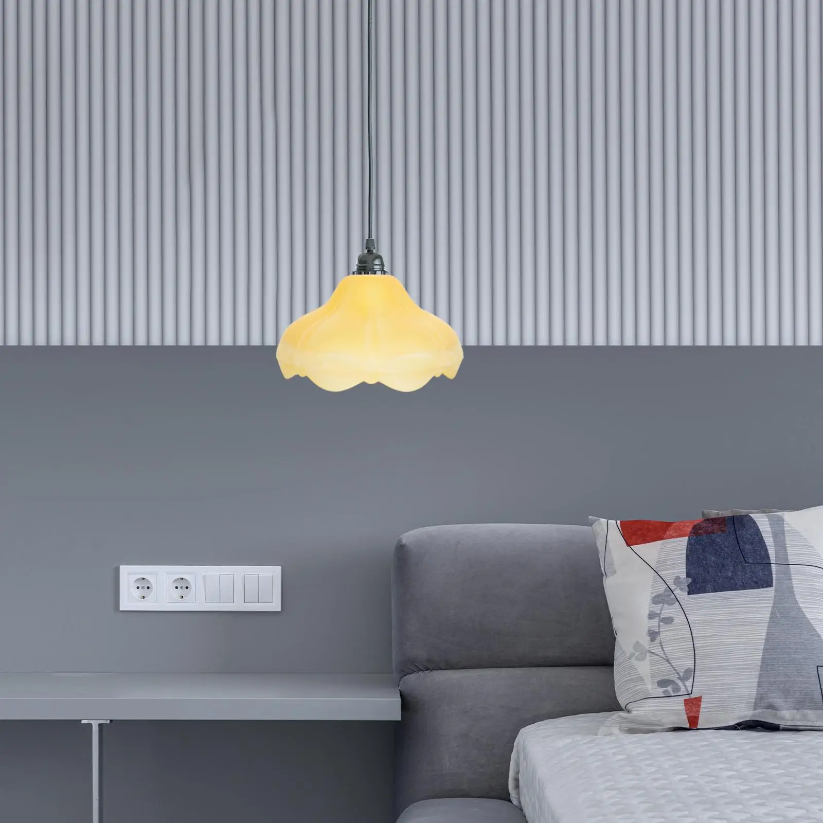 Glass Lampshade Soft Lighting Cover Accessory Printing Part for Decoration Ceiling High-grade