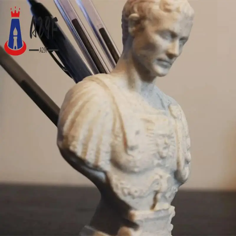 

A29F-держатель для карандашей-офисный декор, держатель для ручек с бюстом Caesar для настольных органайзеров и аксессуаров