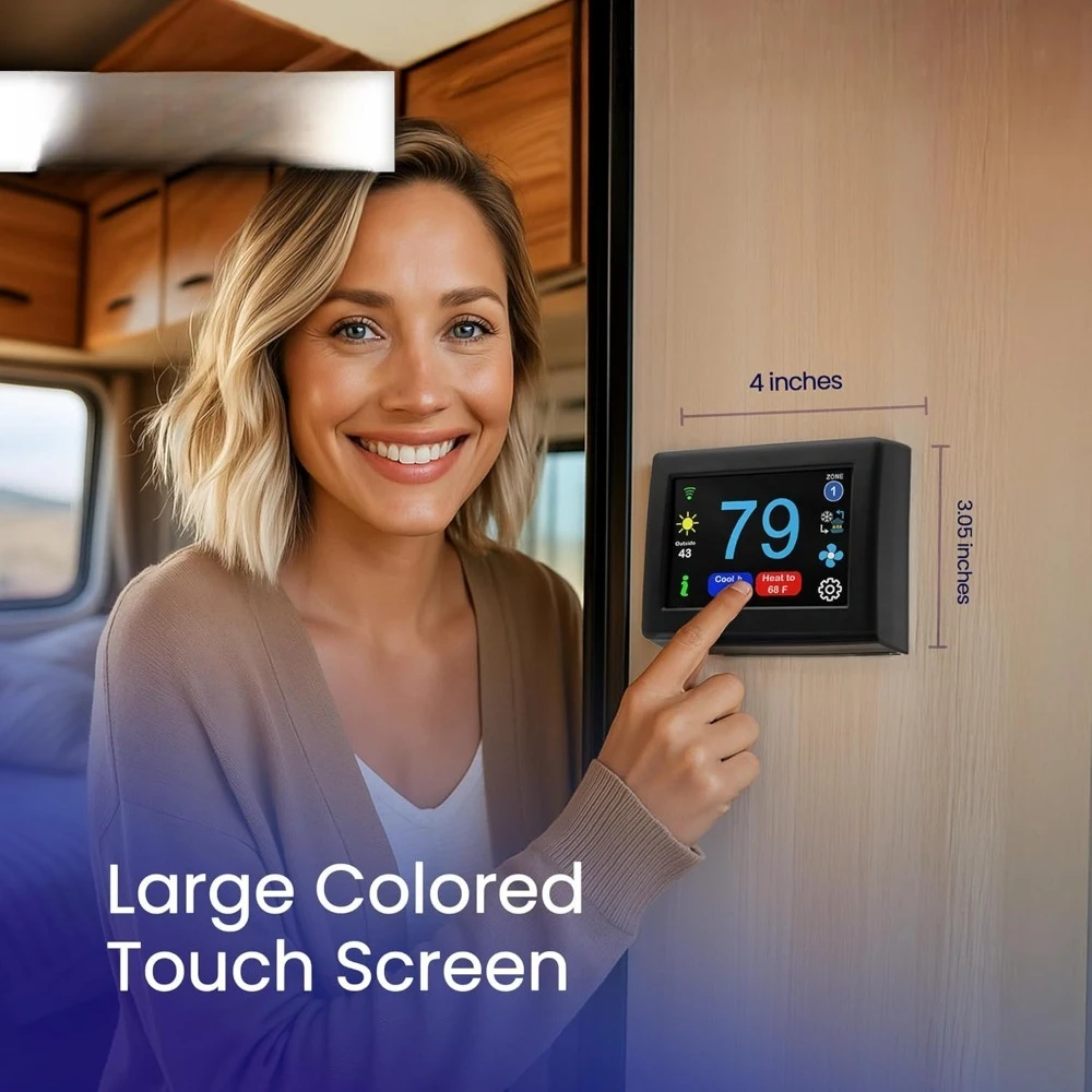 

Цифровой термостат для автодомов с доставкой из США, программируемый, с Wi-Fi и Bluetooth-управлением, для MACH