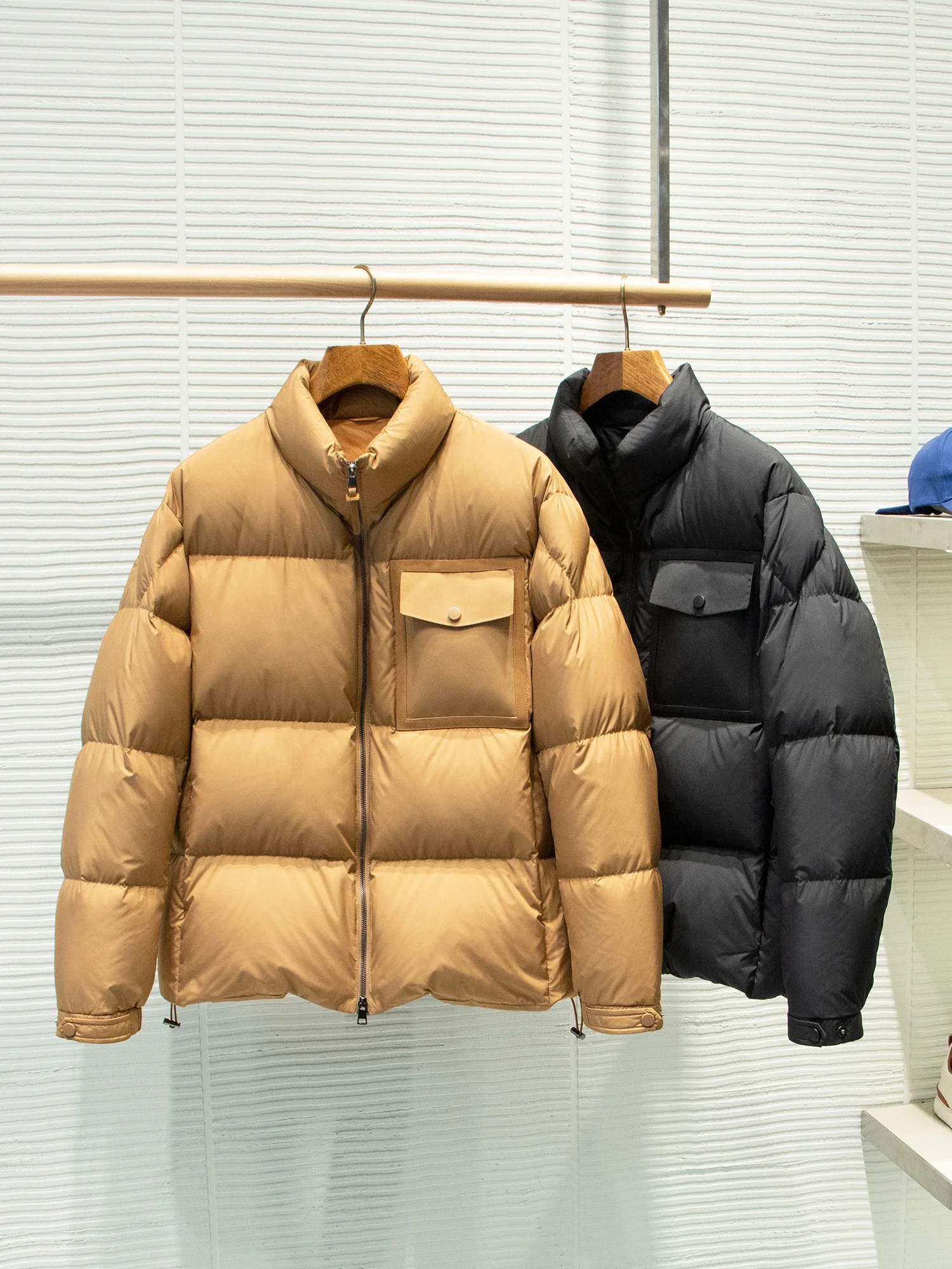 

Мужская утепленная куртка-пуховик из утиного пуха с высоким коэффициентом наполнения, из трехслойной водонепроницаемой ткани, с воротником-стойкой, легкая, теплая, для повседневной носки в городе