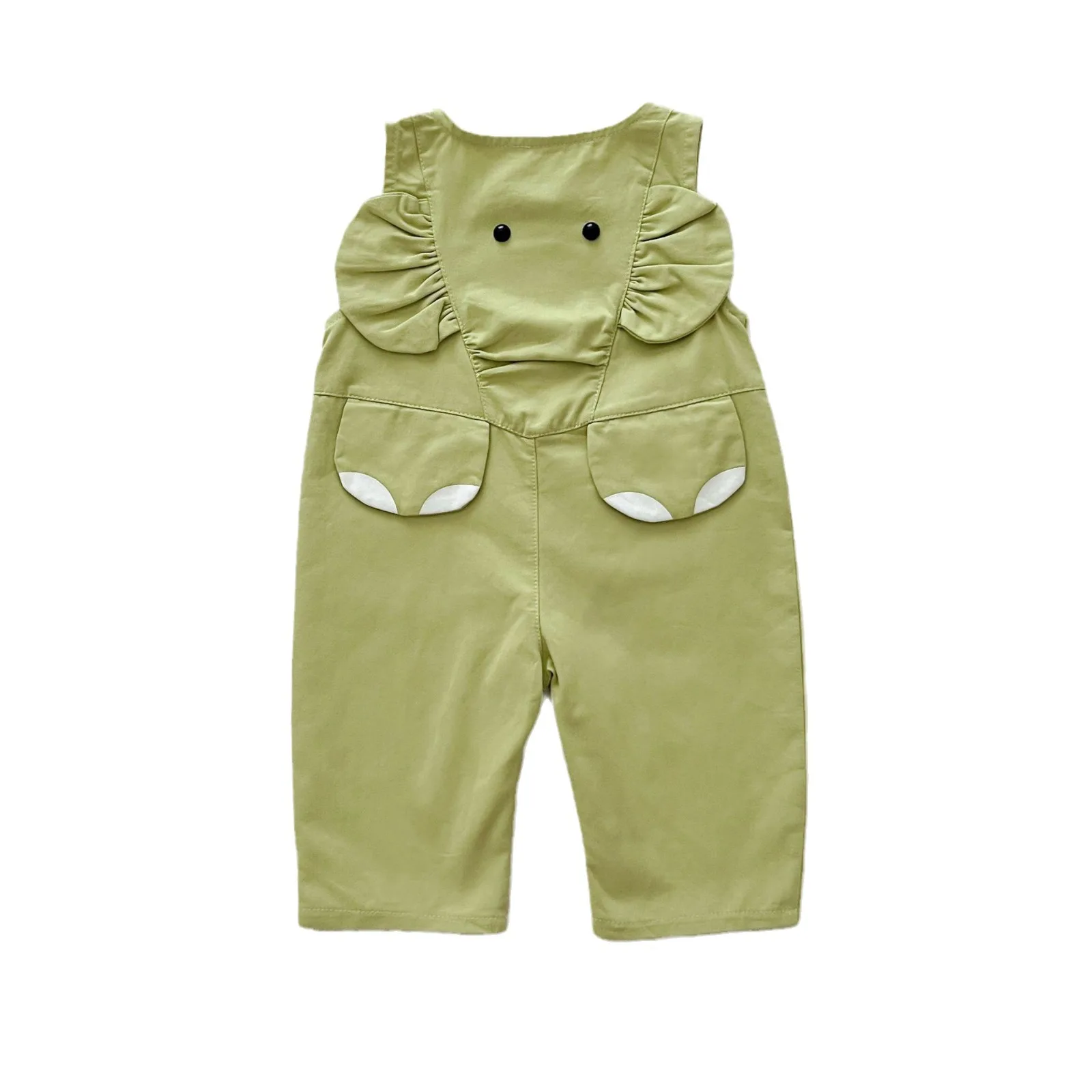 2024 Autumn Baby Boy 2PCS Clothes Set Cotton Striped Pullovers Cartoon Elephant Solid Overalls Suit Toddler Boys Outfits