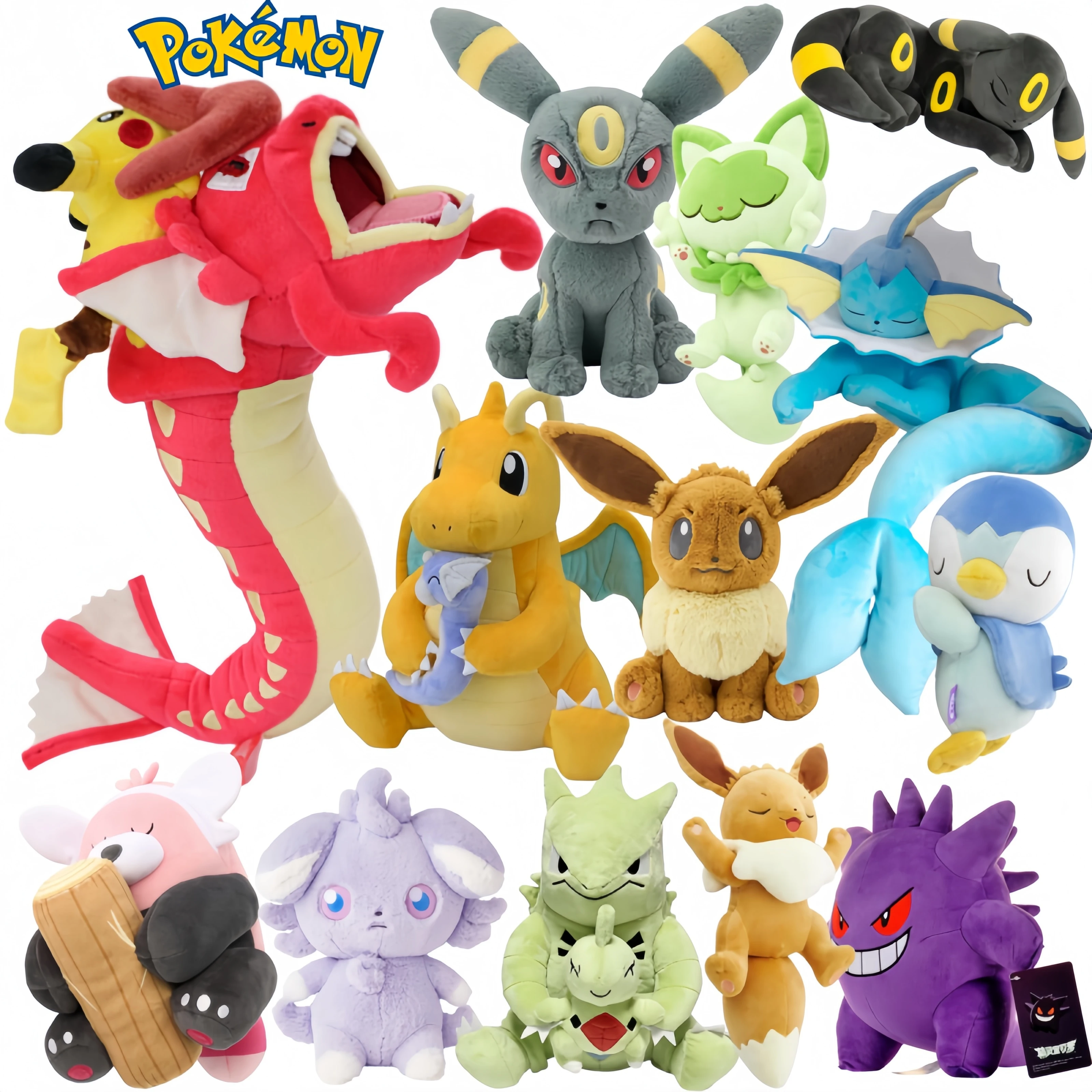 70 Styles Pokemon Plush Gyarados Umbreon Vaporeon Mega Dragonite  Espurr Bewear Tyranitar Eevee Stuffed Peluche Dolls Best Gift