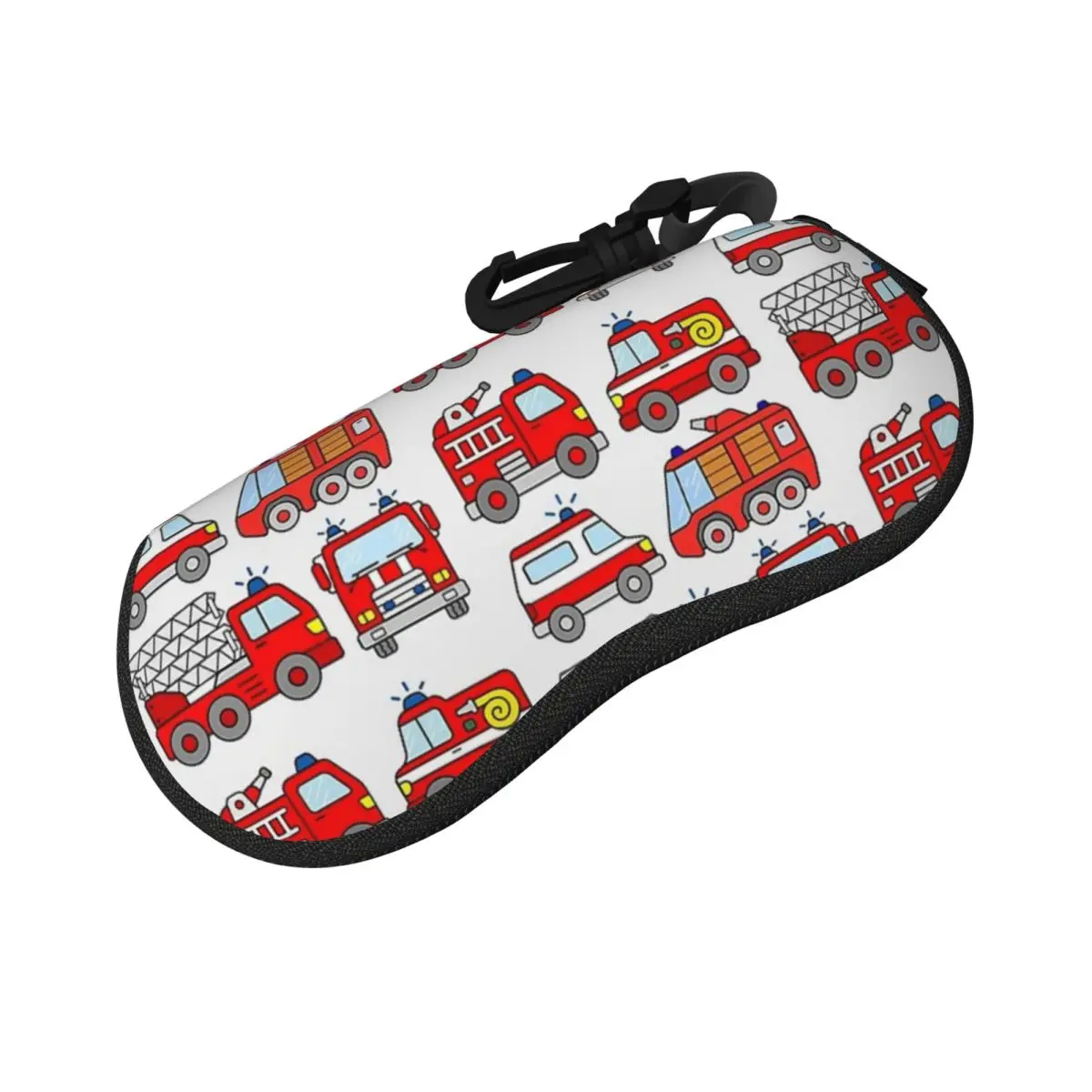 

Firetruck Firefighter Vehicle Ambulance Shell Glasses Case Protector Sunglasses Box Women Men Soft Eyeglasses Bag Pouch
