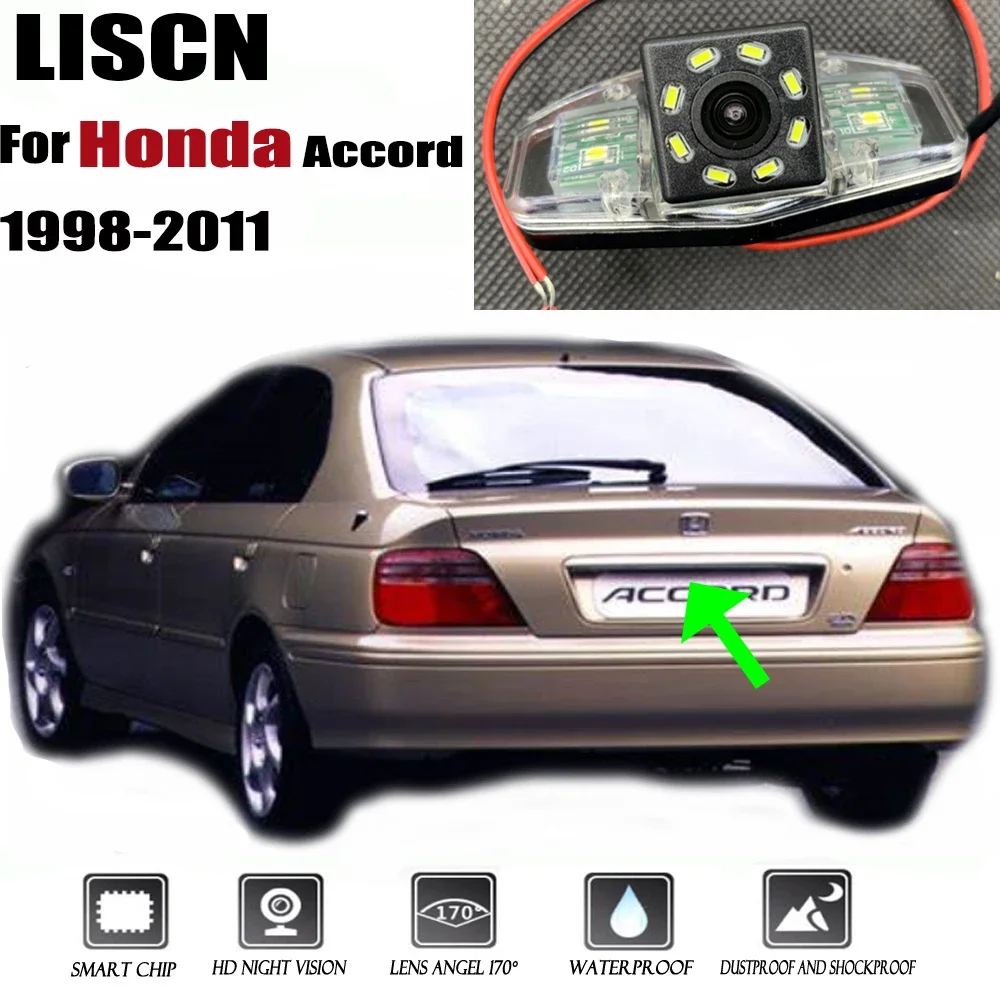 

Car reversing camera HD night Visioin Rear camera/License plate camera For Honda Accord 1998-2011 1999 2001 2002 2003 2004 2005