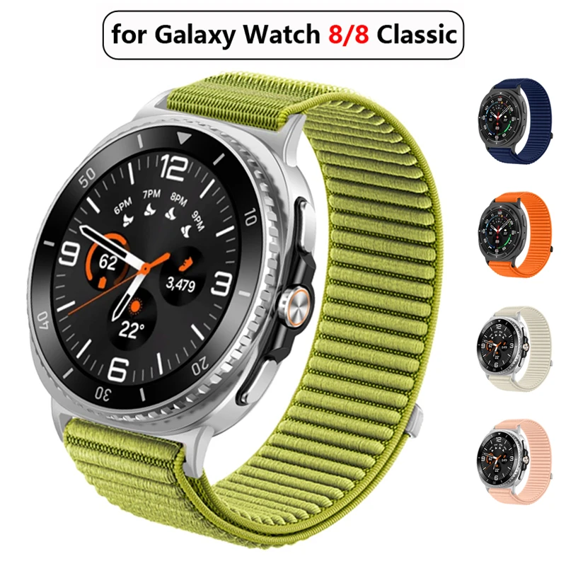 

Nylon Strap for Samsung Galaxy Watch 8 44mm Classic Adjustable Replacement Bracelet for Watch 8 Classic 44/40mm Band Accessories