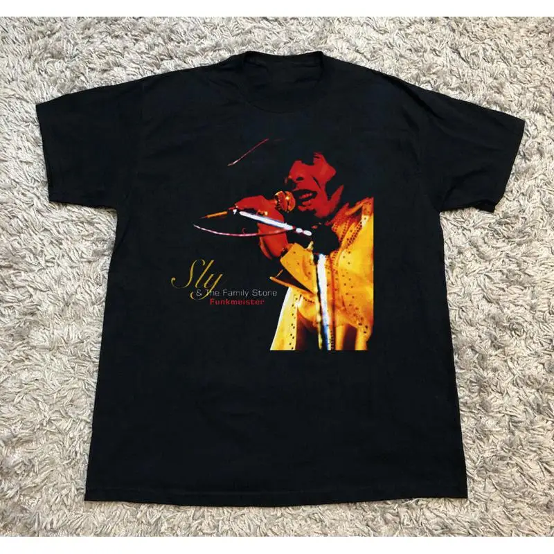 Caliente Sly Stone la familia negro S 5Xl para Fans camiseta Dm125