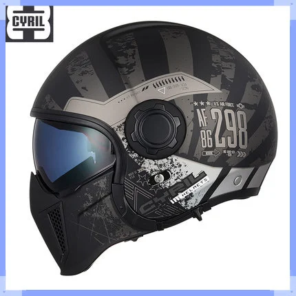 

New 2021 Modular Motorcycle Helmet Dual Visors Lens Motorcross Off-road Helmet Open Full Face Motocross Helmet For Adults